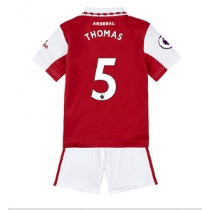 Arsenal Thomas Partey #5 kläder Barn 2022-23 Hemmatröja Kortärmad (+ korta byxor)